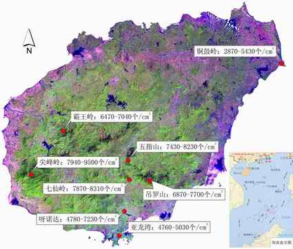 2013年海南省主要森林旅游区空气负离子监测季报-环境空气质量-海南